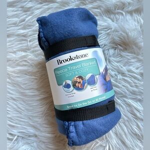 Brookstone fleece travel blanket
